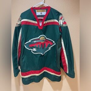NHL Large Mens Minnesota Wild jersey green men l KOHO made canada